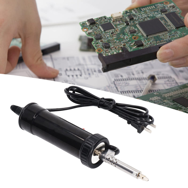 Electric Desoldering Pump, 350W Automatic Vacuum Solder Sucker with 3 Nozzles, Portable Stainless Steel Desoldering Tool for PCB Repair and Electronics Maintenance