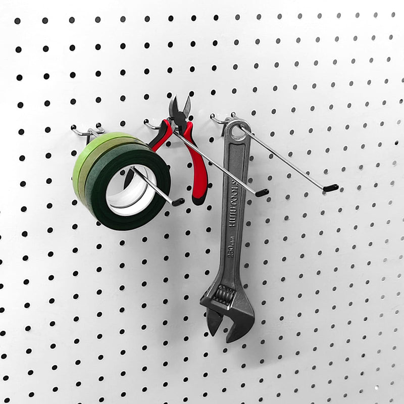 Pegboard Hooks Pegboard Accessories,8 inch,Pegboard Organizer Kit for Garage Organization,Tool Storage,16 Pack 8inch