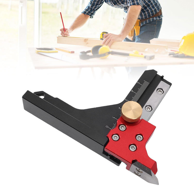 LICAEVEY Woodworking Height Gauge, Precision CNC Machined Aluminum Alloy Depth Measuring Tool with Dual Scale for Table Saw, Router Table, Drill Press
