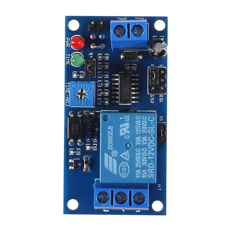 3Pcs DC 12V Delay Relay Module Electronics Delay Relay Turn On Off Switch Module with Timer Adjustment Potentiometer Delay Module LED Indicator