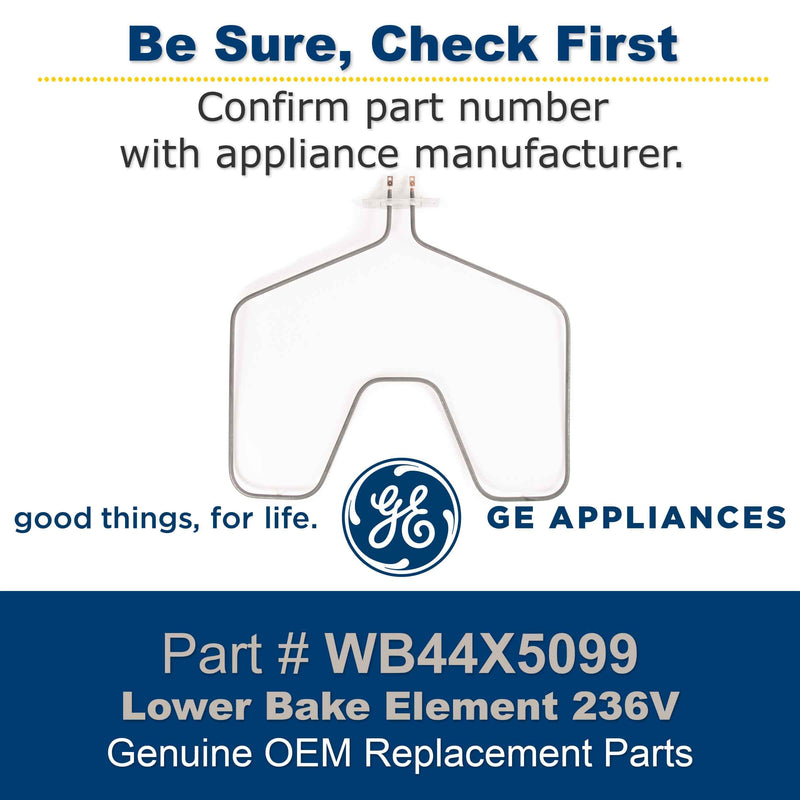 GE WB44X5099 Genuine OEM Lower Bake Element 236V for GE Electric Ovens