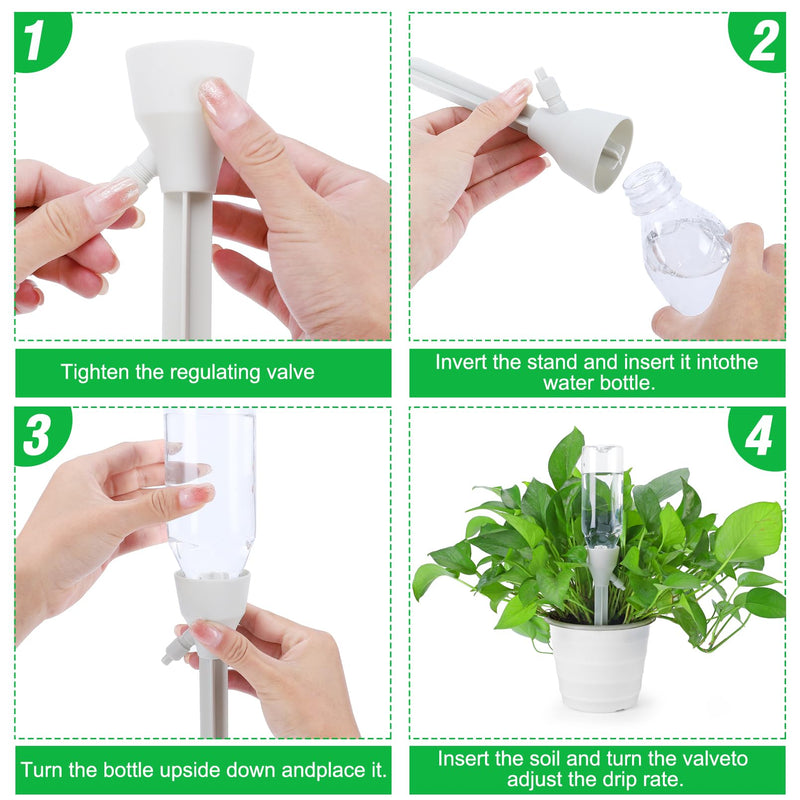Self Watering Spikes,9PCS Automatic Plant Spikes, Self Watering Planter Insert with Adjustable Control Valve Switch for Indoor,Outdoor & Garden & Office Plants Use 9