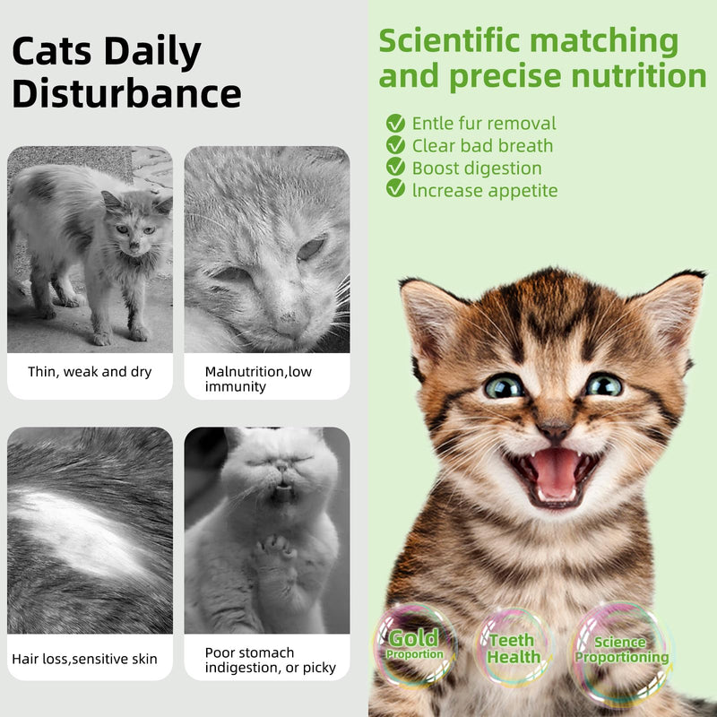 Cat Natural Grass Teething Sticks 100g, Kitten Chew Stick for Hairball Removal, Dental Care, Increase Appetite, Catnip Toys Cat Nip Treat Toys Edible Kitty Toys for Indoor Kittens (Medium, catnip) 1 Ounce (Pack of 1)