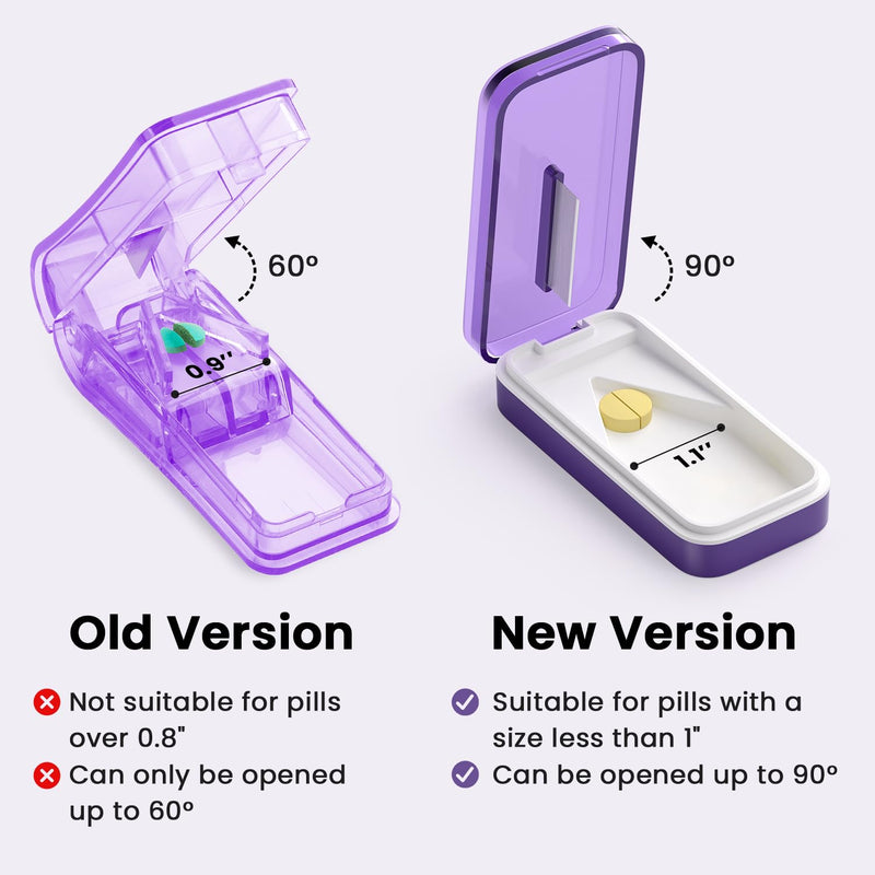 Pill Cutter Splitter for Large or Small Pills, Pill Splitters for Cutting Multiple Pills/Supplement/Medication