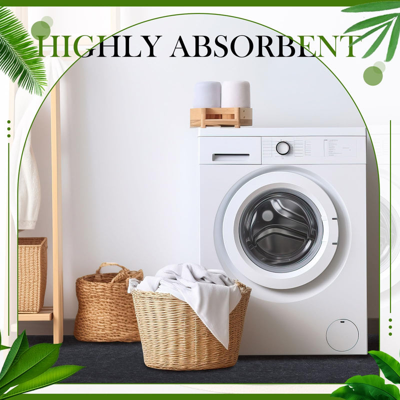 Under Washing Machine Mat 60 x 36 Inches Absorbent Waterproof Floor Mat for Fridge Refrigerator Floor Protector Freezer Mat for Washer Dryer Washing Machine Home Appliance, Noise Reducing