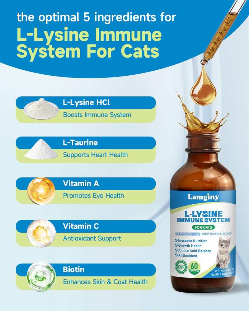 Lysine Drops for Cat & L-Lysine Paste for Cats