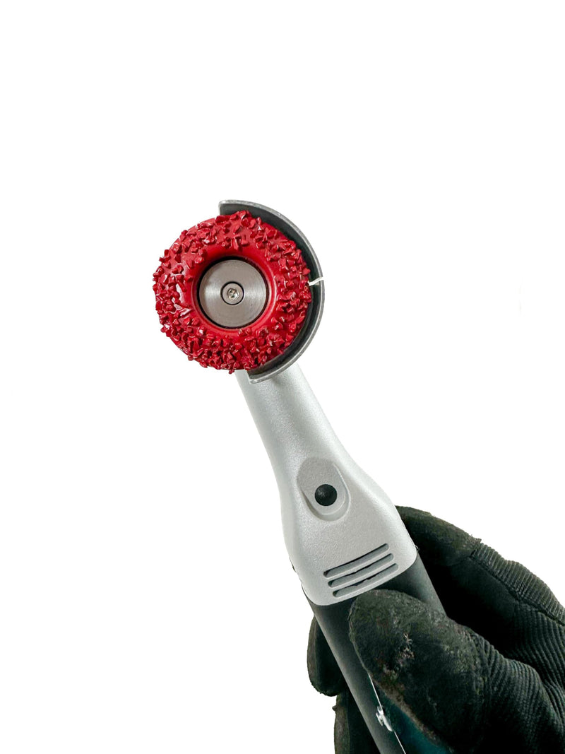 Red Coarse Grit Dome Power Rasp Disc - Heavy-Duty Hoof Trimming for Tough Hooves - Ideal for Goats, Horses, Sheep, Pigs & Cattle - Durable Replacement Disc for Hoof Boss Electric Tools