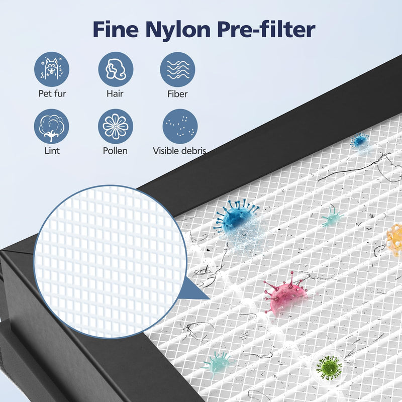 4-Pack HAP603 Replacement Filter For ECOSELF HAP603 & HAP603WF Air Purifier White 4 Pack