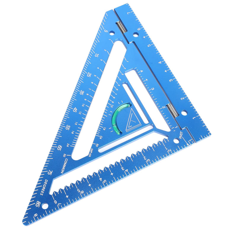 Aluminum Alloy Rafter Square 3-in-1 with Protractor for Precision Carpentry and Woodworking