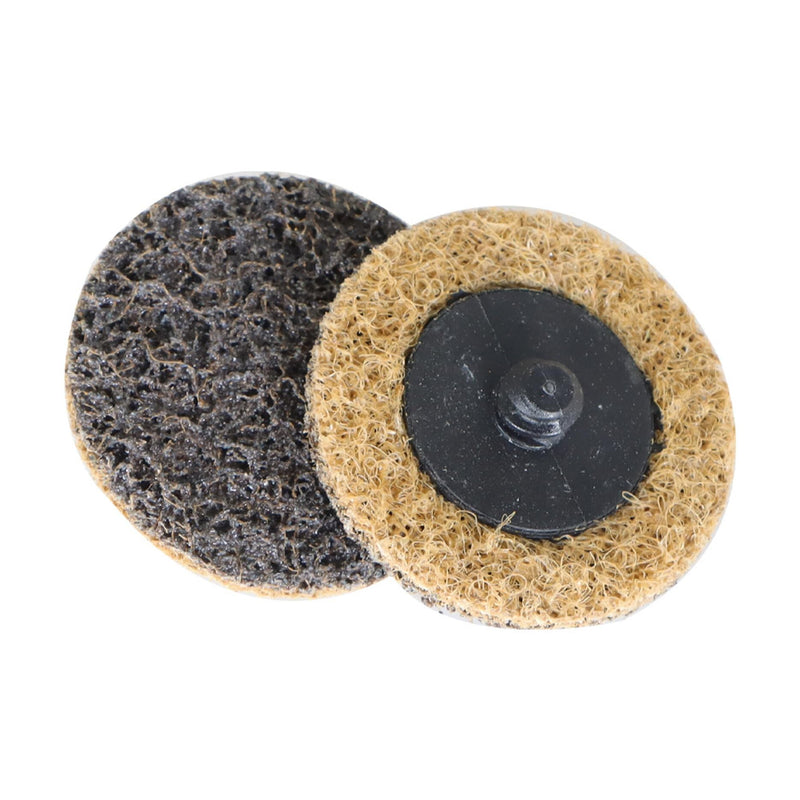 50 Pcs 2Inch Brown Quick Change Surface Prep Conditioning Discs, for Metal Surface Treatment, Cleaning, Polishing, and Deburring fashion Aluminum Oxide