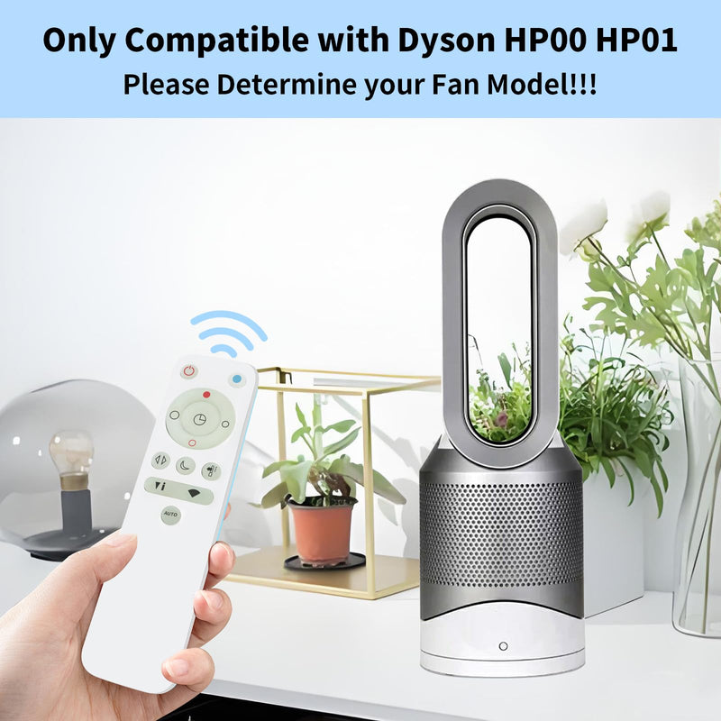 Upgrade Glowing Remote Control Replacement No Setup for Dyson Pure Hot+Cool Fan Purifying Heater HP00 HP01 with Magnetic(Part NO.967197-13)