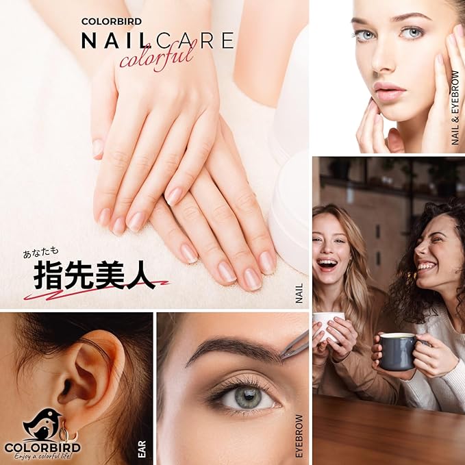 COLORBIRD Nail Care Set Nail Clipper Nail Care Nail File Cuticle Treatment Eyebrow Scissors Tweezers Ear Pick Colorful (7 Orange) - NewNest Australia