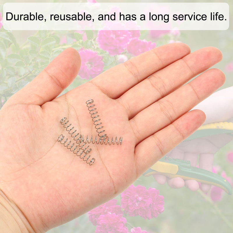 PATIKIL Compression Spring, 0.4mm Wire Dia x 5mm OD x 25mm L, 10 Pcs 304 Stainless Steel Mechanical Extension Small Springs Pen Springs Assortment Kit for Shop and Home Repairs 0.4x5x25mm