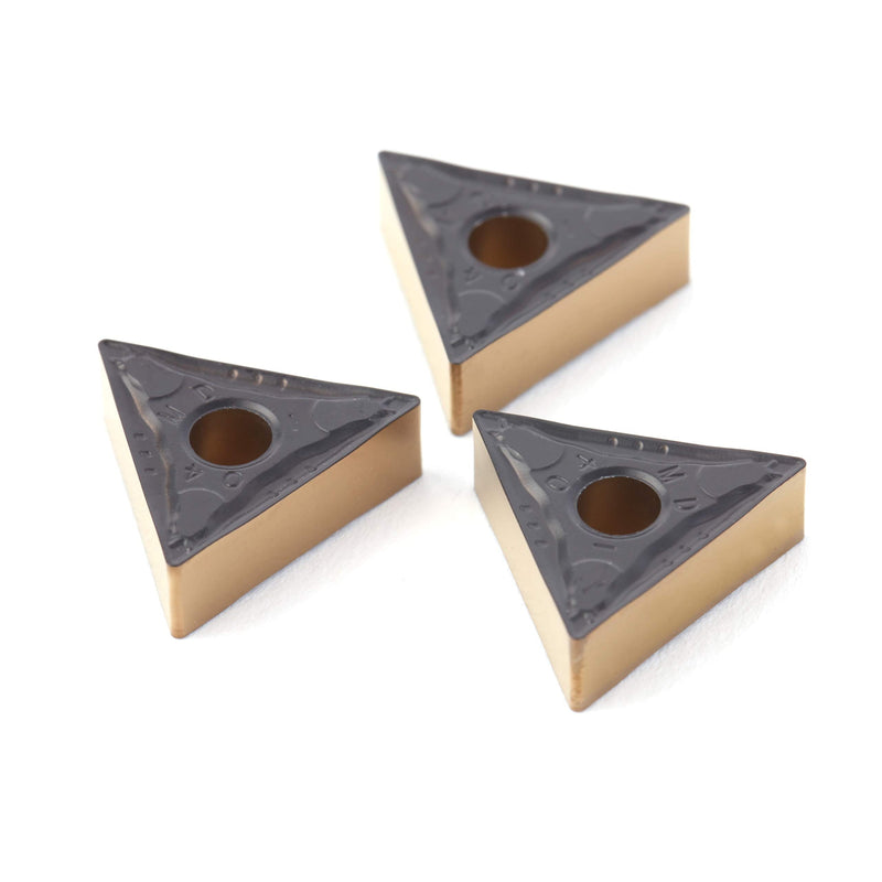 TNMG331 / TNMG160404-PM of CNC Carbide Inserts for Steel Turning Cutting Tools, The Chip Breaker PM fit for Semi-Finishing Metal Cutting, 10 PCS.