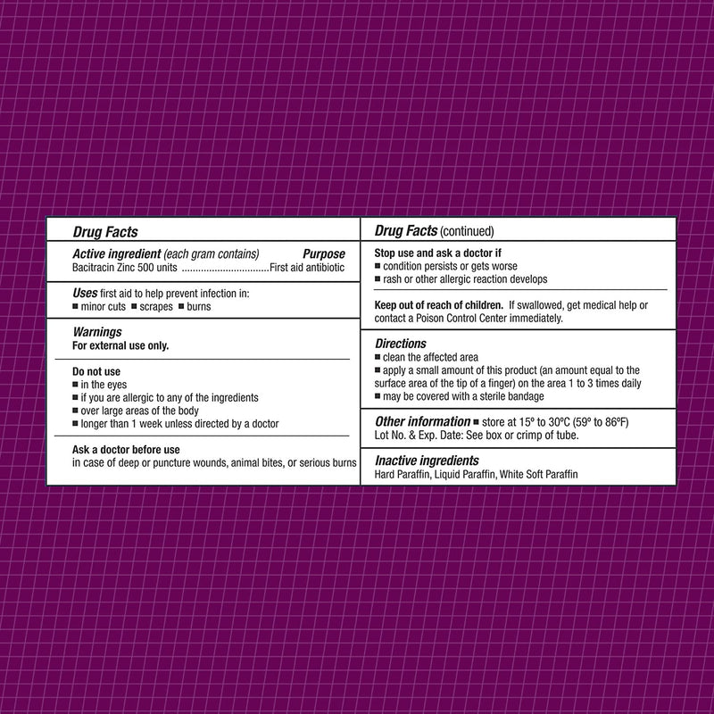 CareAll Bacitracin Antibiotic Zinc Ointment 1oz (3 Pack). First Aid Ointment to Prevent and Heal Infections for Minor cuts, Scrapes and Burns.
