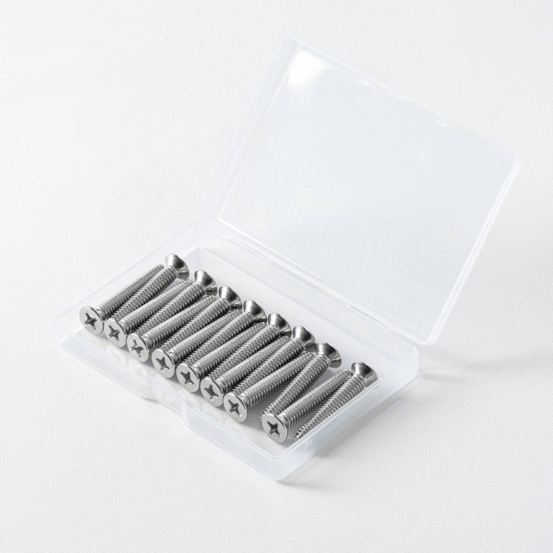 5/16-18 x 4'' (10 Pack) Flat Head Machine Screw, Phillips Drive, 304 Stainless Steel 18-8, Bright Finish, Fully Machine Thread 5/16 x 4''