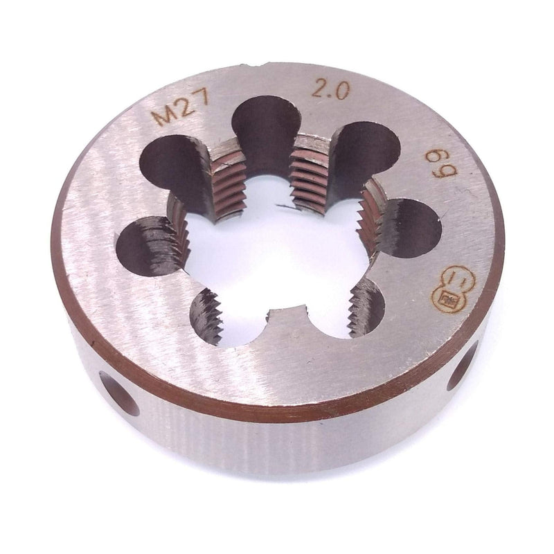 Yodaoke HSS M27 x 2mm Taper and Plug Tap and M27 x 2mm Die Metric Thread Right Hand