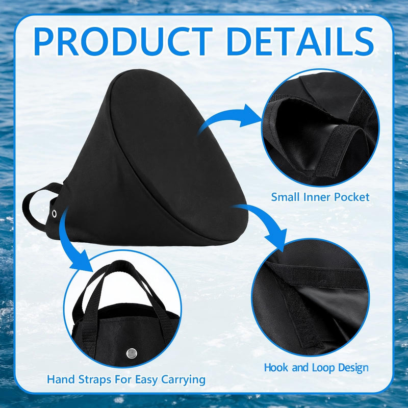 2 Pcs Boat Motor Propeller Cover 15 1/2'' Waterproof Heavy Duty Marine Motor Propeller Protective Bag Fits for 12"-15" OD Fade-Resistant Boat Engine Protector Prop Bags