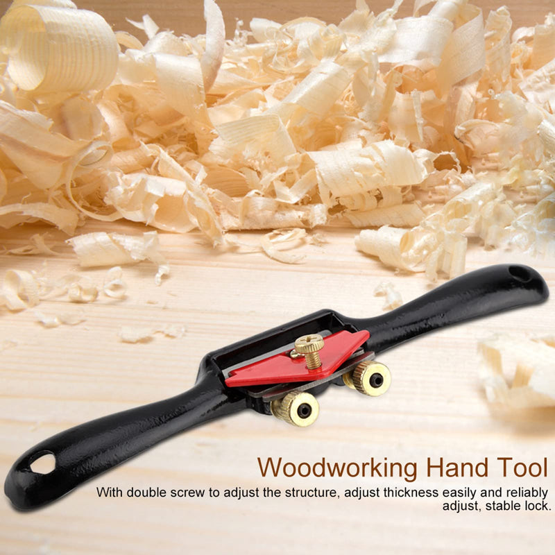 Draw Knife, 10" Adjustable SpokeShave with Flat Base, Metal Blade Wood Working Hand Tool Perfect for Wood Craft, Wood Craver, Wood Working