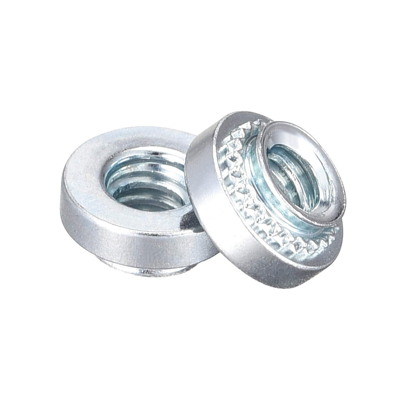 uxcell Self -Clinching Nuts,#6-32 x 0.12-Inch Carbon Steel with Zinc Plating Rivet Nut Round Head Steel Metal Sheet Mounting Hardware Fastener 50pcs #6-32x3.15mm