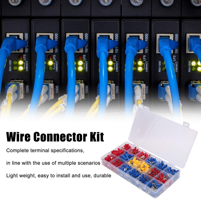 Wire Connector Kit, Crimp Terminal Kit Cold‑Pressed 520Pcs Easy to Install for Professional Use for Industry