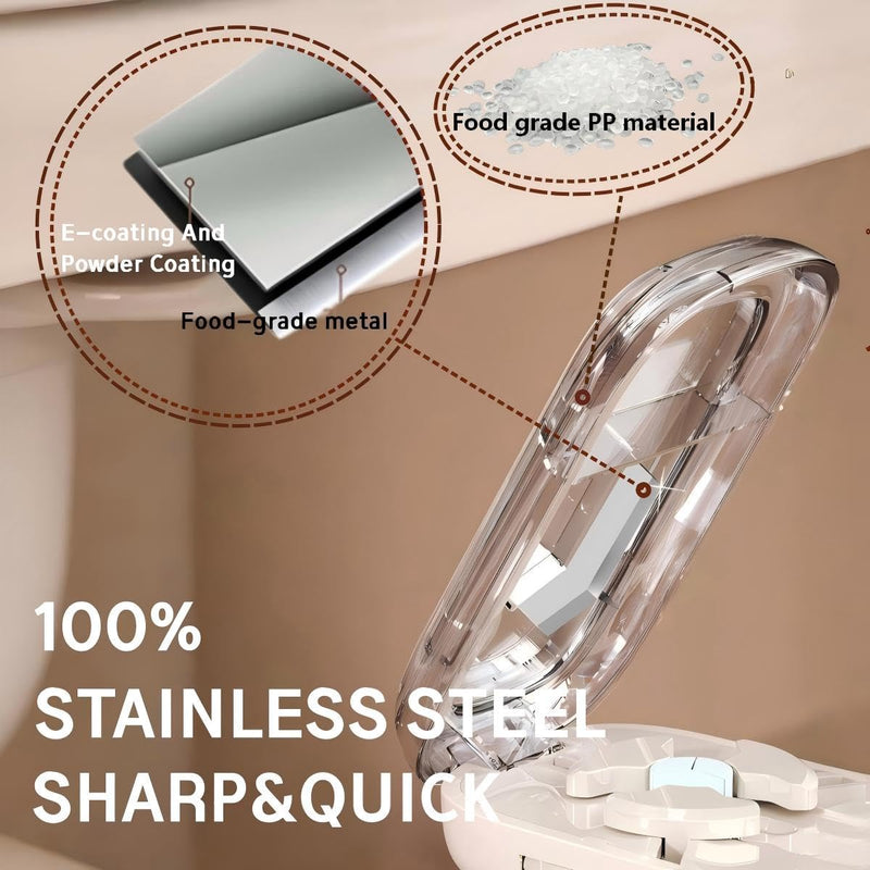 Pill Cutter,Precisely Split Small or Large Pills and Vitamins of Various Shapes with a Safe, Self-Retracting Blade (Light Gray 1/2，1/4) Light Gray 1/2，1/4
