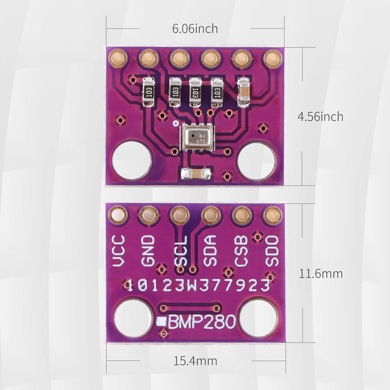 GY-BMP280 Atmospheric Pressure Sensor Module, Digital Atmospheric air Pressure Sensor High Precision BMP280 Arduino Pressure Sensor Replaces BMP180 Digital Interface IIC or SPI. (10PCS)