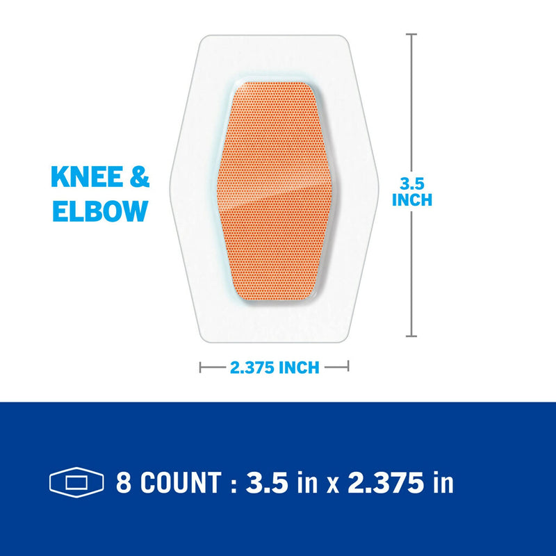 Nexcare Waterproof Clear Bandages For Knee And Elbow, Stays On Skin In The Bath, Shower Or Pool, 2.38 x 3.5 in, 30 Count