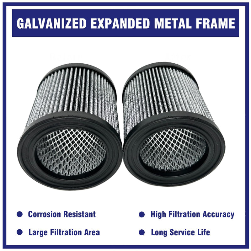 2 Pcs 110377E100 Air Filter Element Fit for Quincy Air Compressor, Replace 110377E904 32012957 32165466 P5051A 1R417