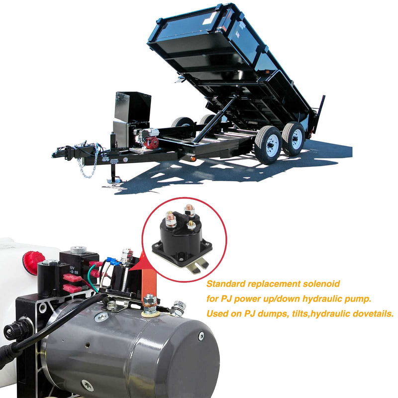 Dump Trailer Solenoid 12V 4 Terminal 100 Amp Intermittent Duty SAZ4201GJ 7522 SAZ-4201ER 070009 190107 KTI Unit KTI 391-2-C