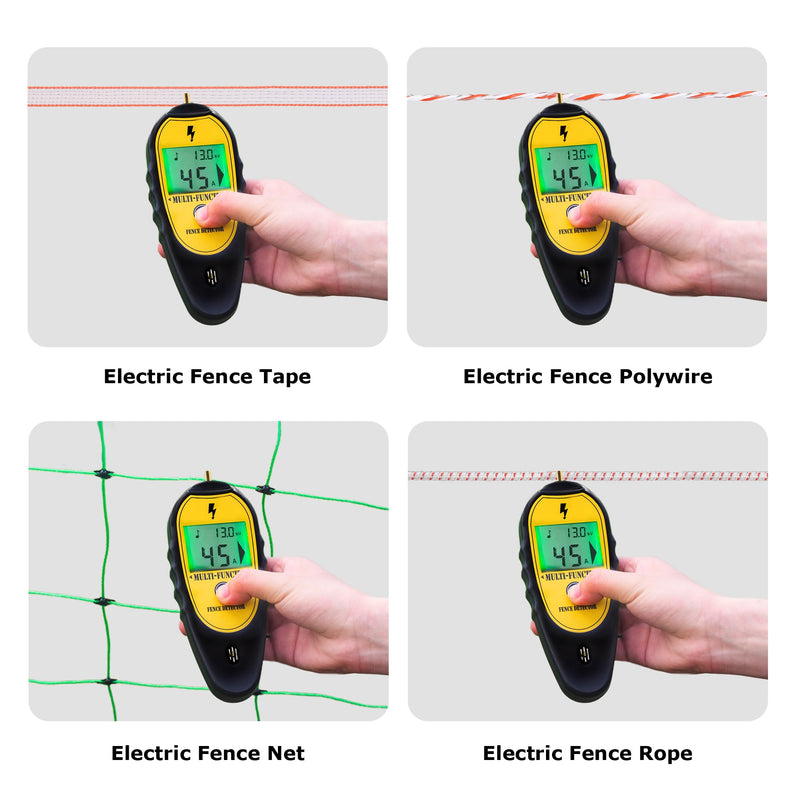 Electric Fence Tester and Fault Finder, 15KV Digital Electric Fence Voltage Tester 200V‑15000V