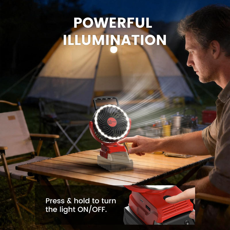 ohyes 5IN Jobsite Fan Fit for Milwaukee 18V Battery