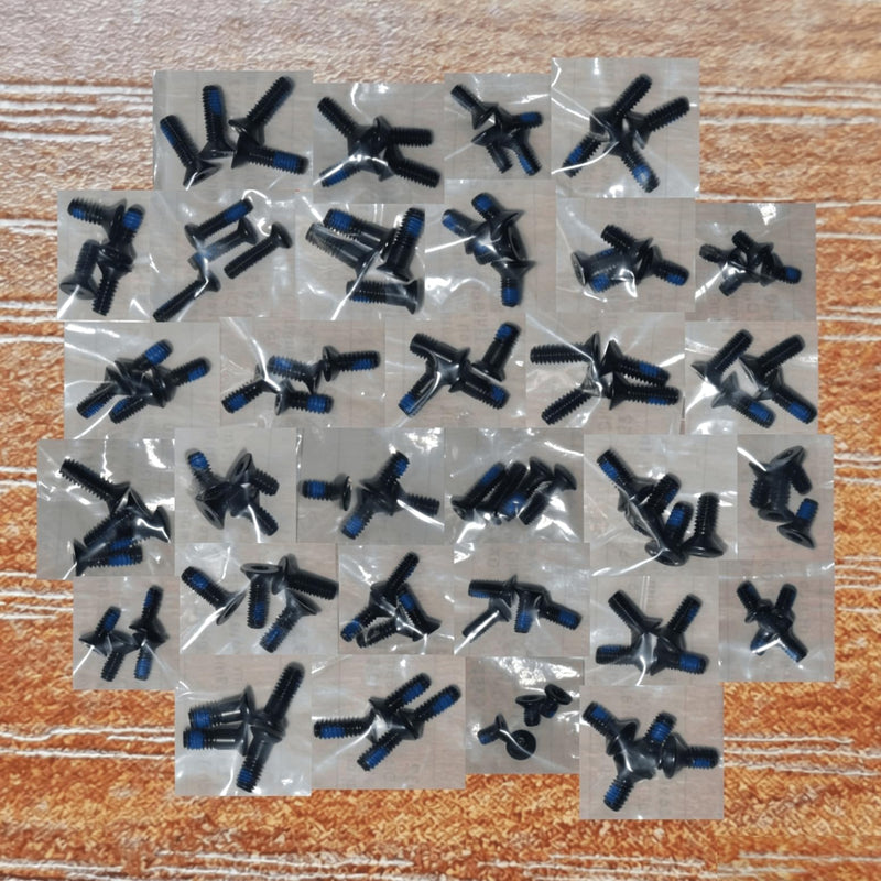 Red Dot Mounting Screws Kit - 124 Pcs of 31 Sets Compatible with RMR Screws Include M3, M3.5, M4, #6-32, #4-40, #6-40, #6-48 (4 Pcs/Set) for Red Dot Sight & Plate Mounting