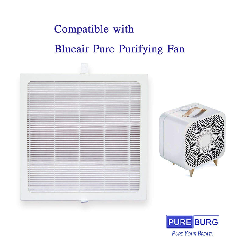 PUREBURG Replacement Filter Compatible with Blueair Blue Pure Purifying Fan
