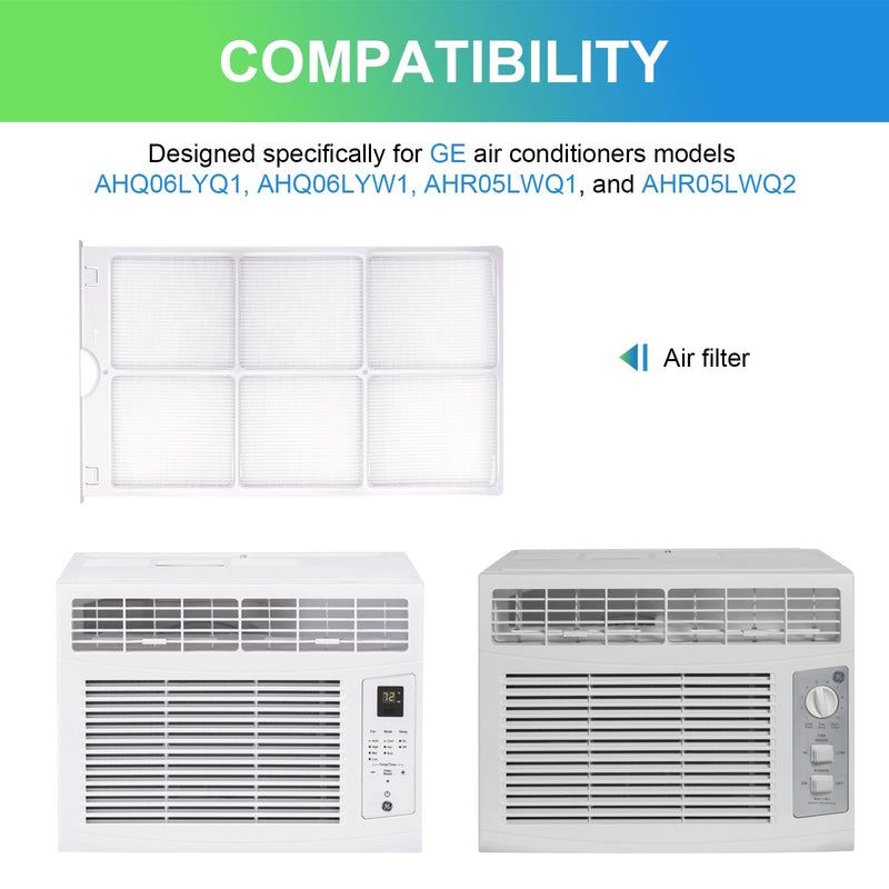 WJ85X21746 for GE Air Conditioner Filter Window AC Air Filter Replacement 2 PCS WJ85X21746 for GE Air Conditioner Filter Window AC Air Filter Replacement