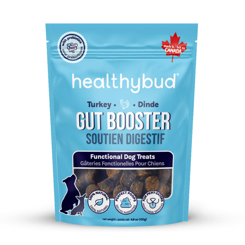 Healthybud Dog Probiotic Chews – Digestive & Gut Health Support – Prebiotic, Fiber, Pumpkin & Sweet Potato – Stool Hardener & Sensitive Stomach Relief – Made in Canada (4.6oz) 4.6 Ounce (Pack of 1)
