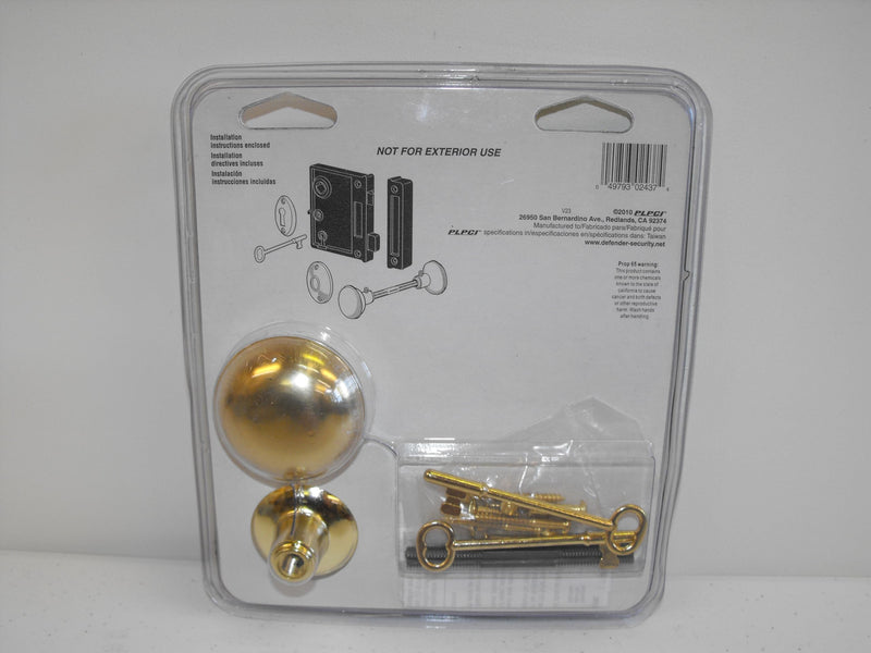 JL Missouri Parts & Misc. Antique Style Rim Latch Interior Door Lock Set. Skeleton Key Steel & Brass Components. Door Edge Catch