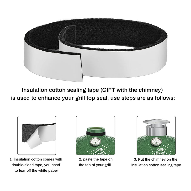 Skyflame Stainless Steel Grill Chimney Top Vent Cap Replacement