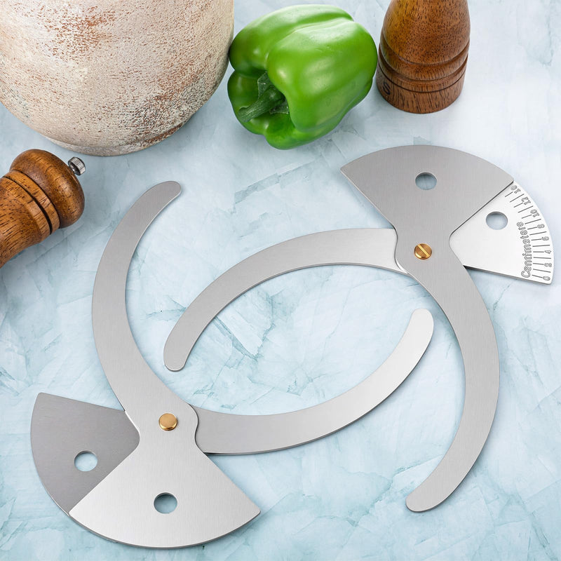 Frienda 2 Pack Aluminum Tree Caliper Weather Resistant Tree Caliper for Forest Management, Afforestation and Tending, Ecological Research, Teaching and Training, Forest Growth Assessment