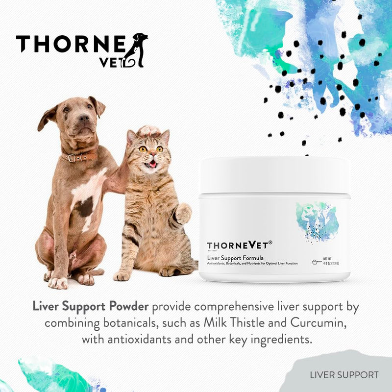 ThorneVet Liver Support Powder – Liver Support for Small Animals: Dogs & Cats, 90 Scoops - PawsPlanet Australia