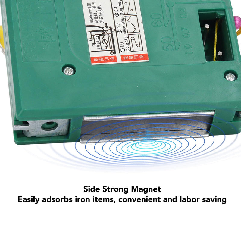 Plumb Bob Setter Alloy Steel Magnetic Wire Hammer 5 Meter Line Magnetic Drop Measuring Tool for Construction Industry Projects