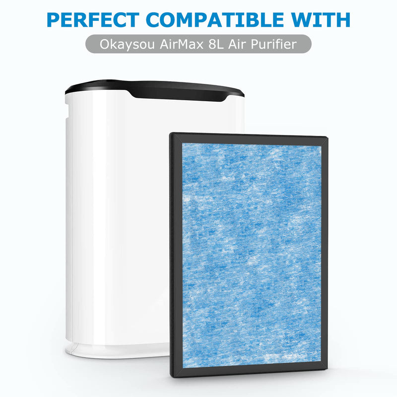AirMax8L Replacement Filter Compatible with Okaysou AirMax8L Air Purifier