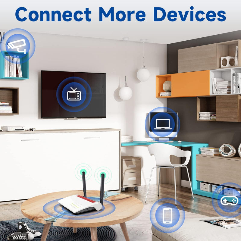 Bingfu Dual Band WiFi 2.4GHz 5GHz 5.8GHz 8dBi RP-SMA Male Antenna 15cm 6 inch U.FL IPX IPEX to RP-SMA Female Pigtail Cable 2-Pack for WiFi Router Wireless Mini PCI Express PCIE Network Card Adapter