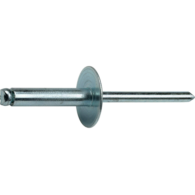 Large Flange Pop Rivets 3/16" x 5/8" All Steel Large Dome Head Blind 6-10 Gap .501" - .625" Quantity 50 by Fastenere 3/16" x 5/8" (6-10) (50 Pack)