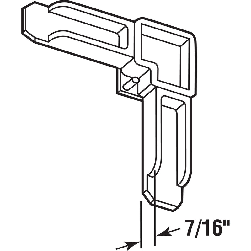 Prime-Line PL 7726 3/4 In. x 7/16 In. Screen Frame Corners, Plastic, White (4 Pack)