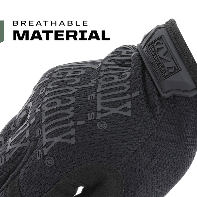 Mechanix Wear: The Original Covert Tactical Work Gloves with Secure Fit, Flexible Grip for Multi-Purpose Use, Durable Touchscreen Safety Gloves for Men (Black, Large) Black