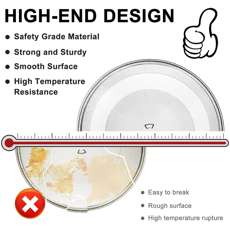 Small 9.6'' / 24.5cm Microwave Glass Plate Replacement, Small Microwave Glass Turntable Plate for Small Microwaves - BY AMI PARTS 9.6IN - NewNest Australia