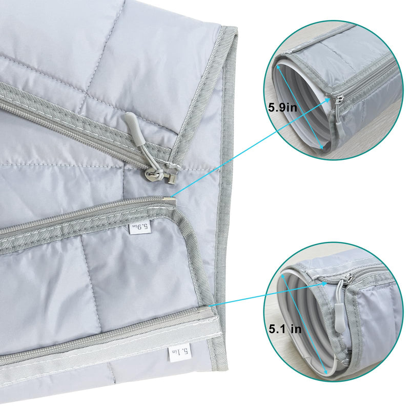 Wafloter Portable AC Hose Insulation Sleeve Universal Fit for 5" & 5.9" Diameter Vent Tube, Air Conditioner Hose Cover AC Tube Insulated Wrap 59inch Length, AC Exhaust Pipe Insulation