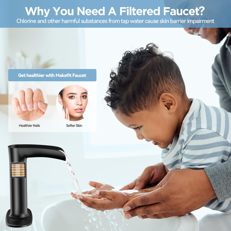 MakeFit Bathroom Faucet Filter Replacement Cartridge for Filtered Kitchen Bathroom Faucet - FB4801 (1-PACK) 1