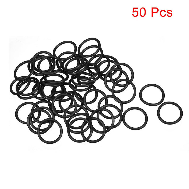 uxcell Nitrile Rubber O-Rings 20mm OD 16mm ID 2mm Width, Metric Sealing Gasket for Automotive Machine Plumbing, Pack of 50 16mmx20mmx2mm